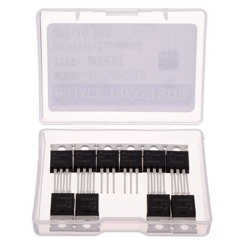 BOJACK RFP30N06LE MOSFET 30 A 60 V RFP30N06LE N-Channel Power MOSFET Transistor ESD Rated TO-220 (Pack of 10) - Image 2